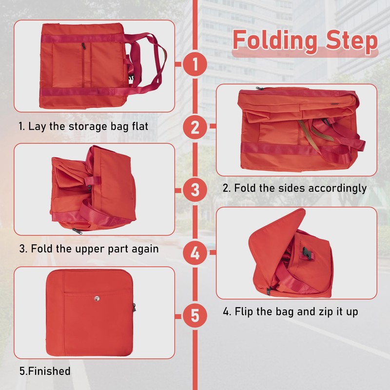 TORIBIO Backless Booster Car Seat Travel Bag, for Gb Pockit,