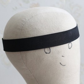 ZigZag Hair Wig Accessories 2.5cm Black Elastic Band for Wig/Lace Frontal/Lace Closure Making 10pcs