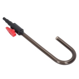 Aquarium Water Filler, Wall Mounted Automatic Top Off Water Refiller Tube, FishCleaner Siphon Water Changer Aquarium Accessories (Curved Hook (Bagged))