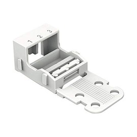 WAGO 221-503/000-004 Connector Accessory, Screw Mount, Mounting Carrier, Wago 221 Series 3 Conductor Terminal Blocks