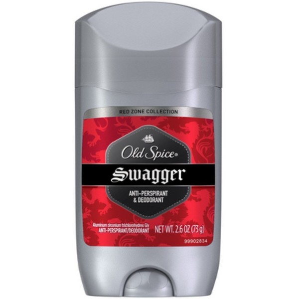 Old Spice Red Zone Anti-Perspirant Deodorant Invisible Solid Swagger 2.60 oz (Pack of 4)