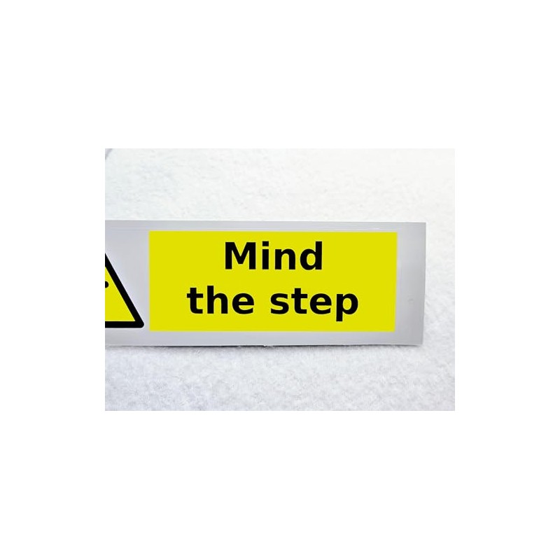 Mind the Step Warning Sticker Waterproof Outdoor Vinyl Sticker 150