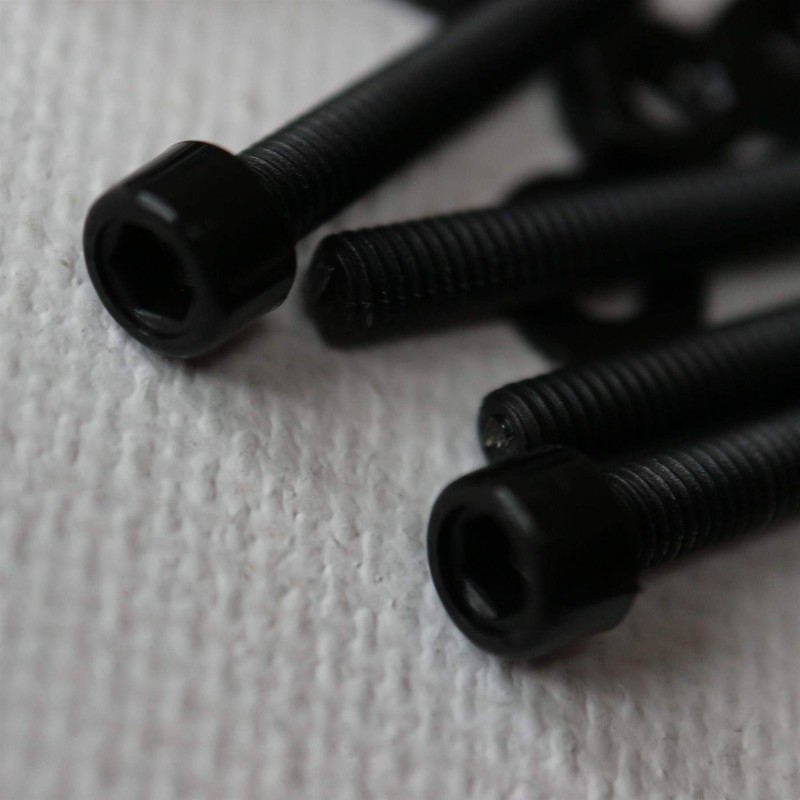 50 x Black Nylon Allen Bolts, M3 x 20mm, Plastic