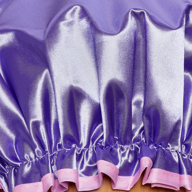 Bodylife Shower Cap Reusable Bath Cap Dual layered Waterproof Purple