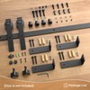 CCJH 6FT Ceiling Mount Bracket Sliding Barn Door Hardware Kit