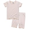 Vaenait Infant Toddler Kids Ruffle Short Summer Viscose Pajamas Set