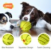 LaRoo Squeaky Dog Ball Toy, Durable Natural Rubber Squeaker Ball