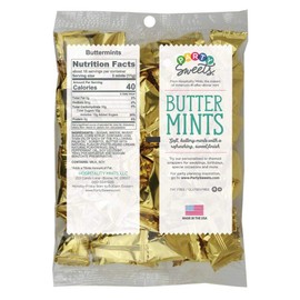 Party Sweets By Hospitality Mints Metallic Gold Buttermints, 7-Ounce Bags (Pack of 6)
