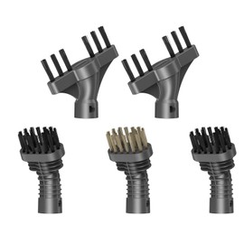 Steam Mop Brushes for WVSAW 29 in 1 Steam Mop, 2 Grout Brushes+2 Nylon Brushes+1 Brass Bristle Brush