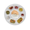 Pooja Bazar Disposable Plastic Plates 9 Compartment Thali - White