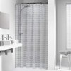 Sealskin Hammam Shower Curtain, PEVA, Silver, 180 x 200 cm