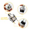 LLNSEAUTO Pair of 1/4" NPT 12V/24V DC Air Compressor Pressure