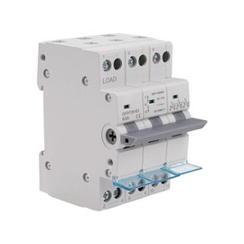 Jadeshay Dual Power Transfer Switch, GYHO9-63 Manual Transfer Switch, Load Disconnect Switch, 63A Switch, 3-Pin 400VAC Electric Selector Switch