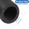 Storystore Pipe Insulation Foam Tube-2 inch ID Foam Tubing Black