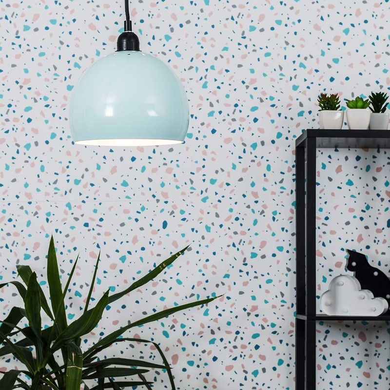 MiniSun - Mini Retro Gloss Pale Blue Arco Style Dome