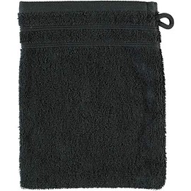Kleine Wolke Royal Cotton Wash Mitt (6.3 X 8.3, Black)
