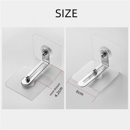 Adhesive Furniture Wall Anchors (4 Pairs), Anti Tip Furniture Straps Kit for Baby Proofing, Secure Bookcase Dresser Shelf Cabinet to Wall for Child Safety