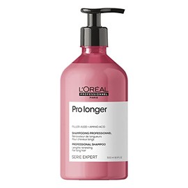L'Oréal Professionnel Paris Shampoo Pro Longer| Protege de las puntas abiertas | Para cabello más largo, más sano y más grueso | Con tecnología Filler A100 + aminoácidos | Para todo tipo de cabello | 500ml