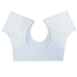 satithry sweatpads for women anti-sweat undershirts lady's sweatproof underarm pads (US, Alpha, Medium, Regular, Regular, Blue)