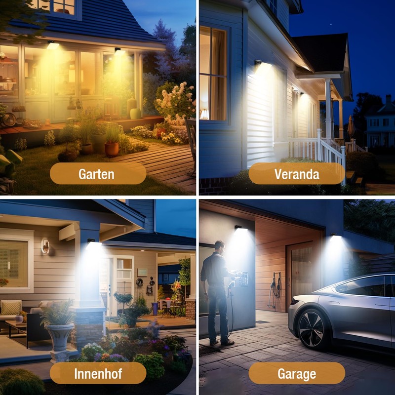vighep 24 W LED Spotlight with Motion Sensor Outdoor, IP65