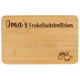 Spruchreif Bamboo Breakfast Board with Engraving for Grandma, Bread Board with Engraving, Gift for Grandma, Mother's Day, Gift for Grandparents, Gift Idea Grandma