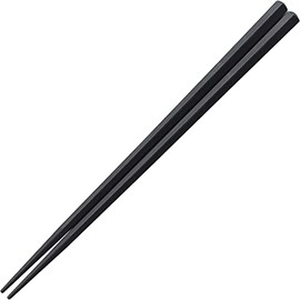 Fukui Craft Chopsticks, SPS Resin Chopsticks Made in Japan, Dishwasher Safe, Ebisu Musube, Pentagonal Chopsticks Black, 8.9 inches (22.5 cm)