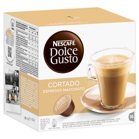 Nescafé Dolce Gusto Cortado Espresso Macchiato, Lot de 4, 4 x 16 Capsules