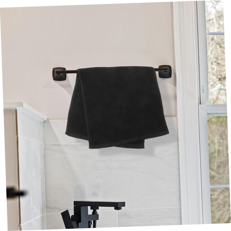 BIUDECO 2pcs Pure Cotton Black Hair Towel Quick Dry Soft