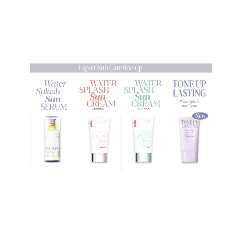 ESPOIR Water Splash Sun Cream Tone Up Baby Lavender SPF50+