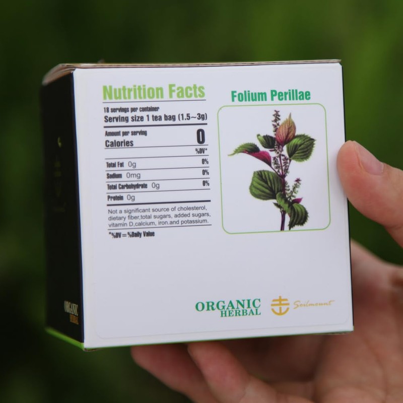 Soilmount Perilla Frutescens Tea,Organic Perillae Folium tea, 100% Natural (Perillae