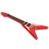 Guitar Brooch Pin Simulation Innovative Hand Crafted Red V Mini
