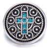 Faith Cross Snap Jewelry Rhinestone 18MM Christian Family Ginger Charm