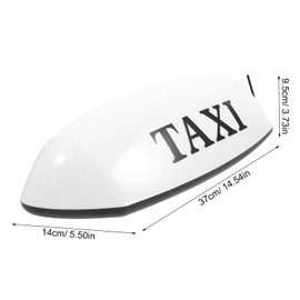 CALLARON Taxi Sign Lamp 12V LED Magnetic Taxi Light Sign Car Super Bright Lamp Taxi Cab Roof Top Sign Light Lamp for Vehicle Taxi Car White