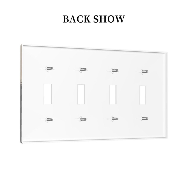 CZRPKEN Decorative Light Switch Cover Plate Rustic Brown Wood Deer
