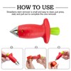 Juxiamal 2pcs Strawberry Huller, Strawberry Stem and Leaf Remover Multi