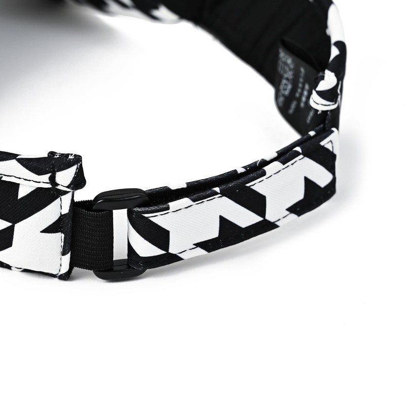 Delsol 7845 Pattern Sun Visor Houndstooth Glen Check Adjuster Adjustable