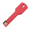 Red USB Flash Drive Aluminum Alloy Key Shape Memory U
