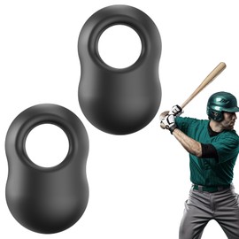 [2 Pack & 2 Size] Baseball Thumb Guard for Pro Batters, Hitter Training Aid, Thumb Guard Baseball & Softball Baseball Batting Grip Baseball Accessories Training Equipment Reduce Bat Sting-Black