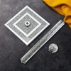Crushed Diamond Ornaments Silver Crystal Filled Kitchen Roll Holder, 31cm,