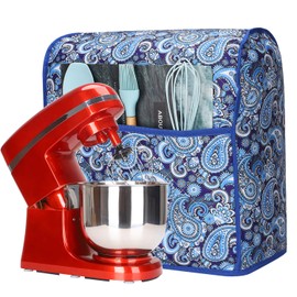 Funda mezcladora de cocina compatible con mezcladores Kitchenaid Hamilton de 5 a 8 cuartos de galón, cubiertas de ayuda de cocina para mezclador de soporte con bolsillos, mezclador de ayuda de cocina