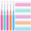 Healvian 100 Piezas Cepillos Interdentales PortáTiles Para Ortodoncias,Cepillos De Interdentales,Palillos