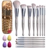 BS-MALL Set De Brochas De Maquillaje Premium De 14 Piezas