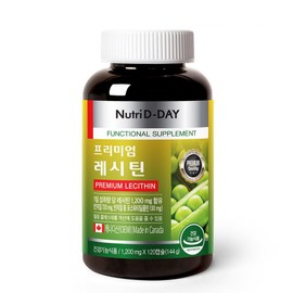 Nutri-D-Day Premium Lecithin 144g, 120 tablets, 1 piece / 뉴트리디데이 프리미엄 레시틴 144g, 120정, 1개