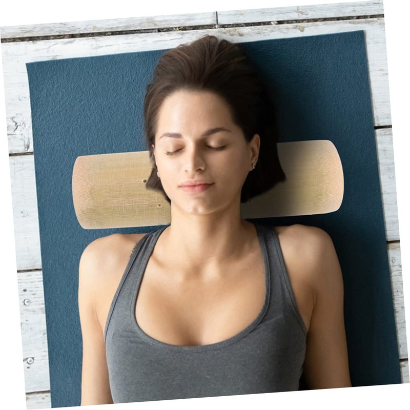Alipis U-Shape Bamboo Pillow for Sauna Steam Room Stiff Spa