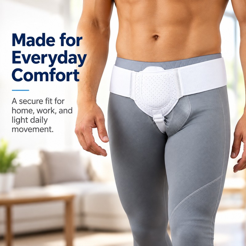 Breathable Inguinal Support Belt for Waist Wear – Adjustable Non-Woven