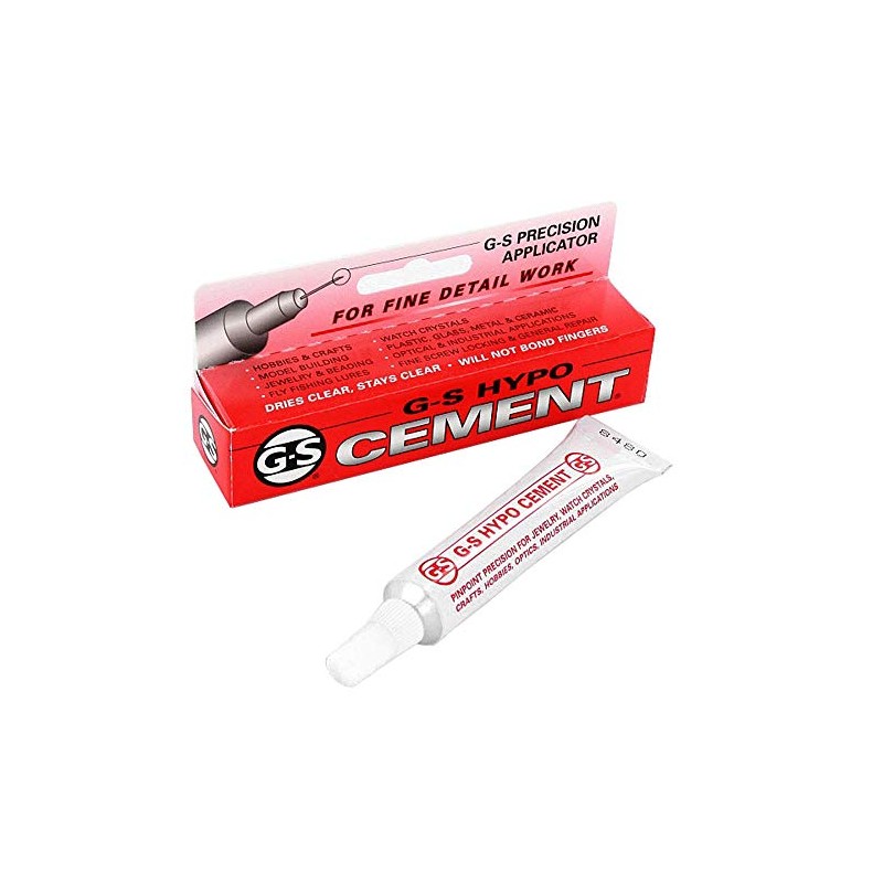 G-S Hypo-Tube Jewelers Cement Clear 1/3 oz Pkg of 6