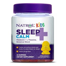 Melatonina Natrol Kids Niños Sleep Calm 60 Gomitas Sabor Fresa