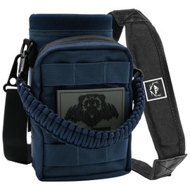 NATURE PIONEOR 32 oz Tactical Water Bottle Pouch, Multi-Function Tactical Water Bottle Bag with Adjustable Shoulder Strap, Molle Water Bottle Holder