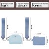 Keychain Wallet Mini Zip Around Wristlet Wallets for Women Detachable