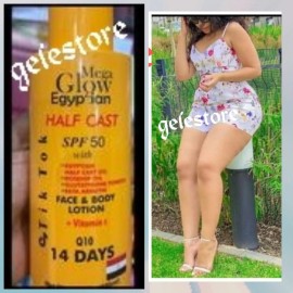 Lucy Mega glow egyptian face & body lotion [TIK TOK]400mlx1 spf 50 Super 👌 effective